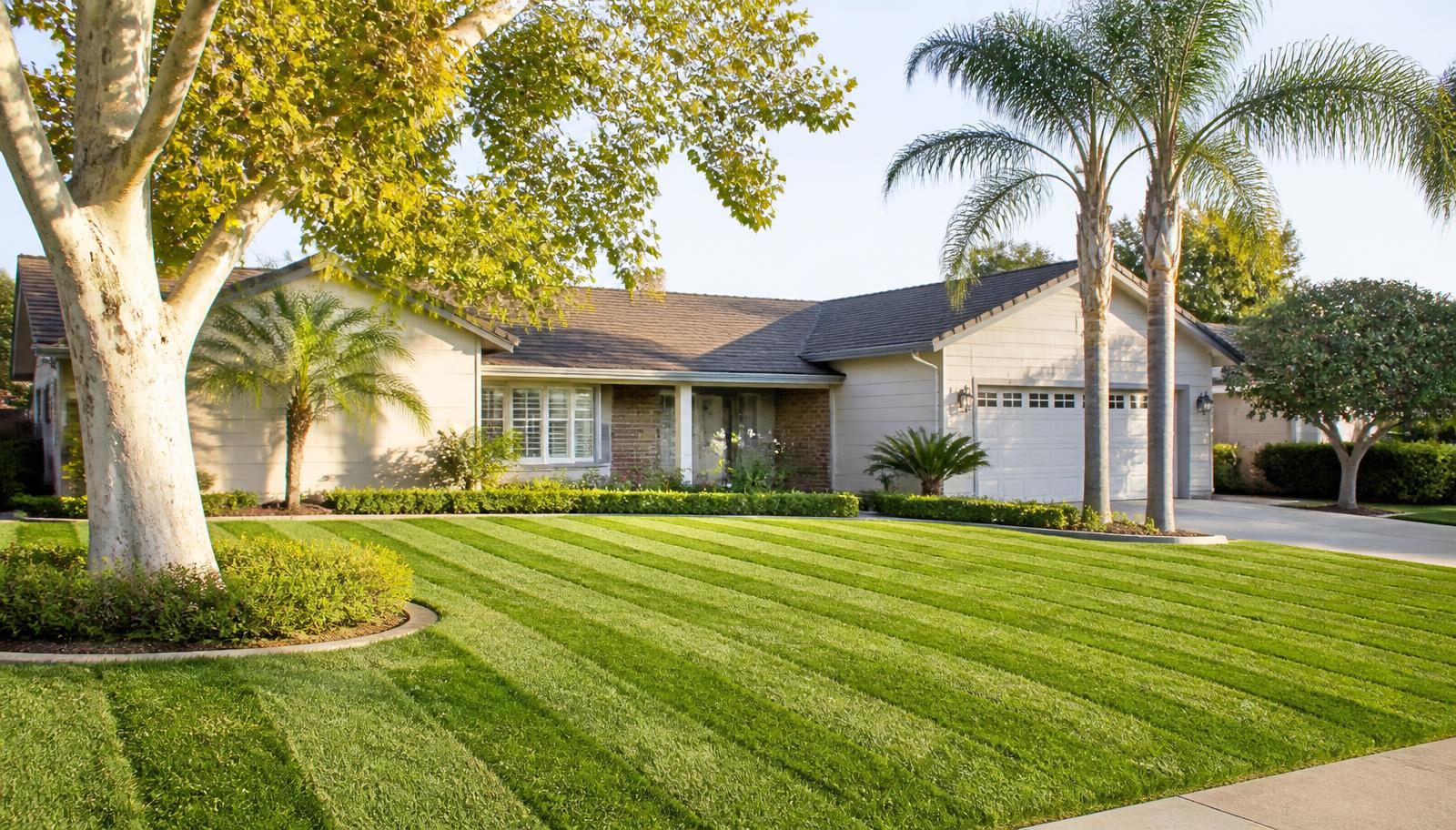 How to Get That Clovis Curb Appeal: Diagonal Stripes & Edging