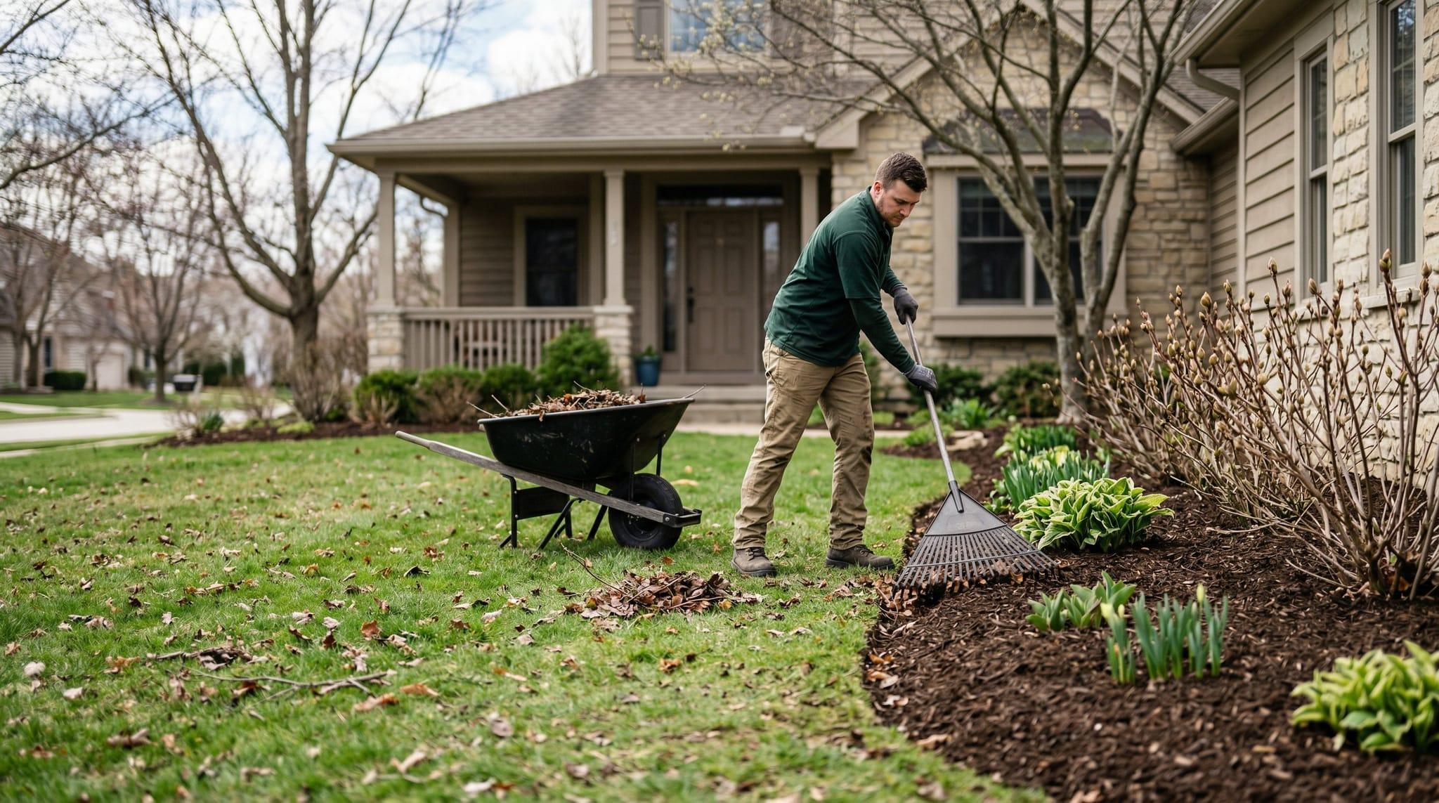 Professional yard cleanup services in Central Valley for seasonal lawn and landscape debris.