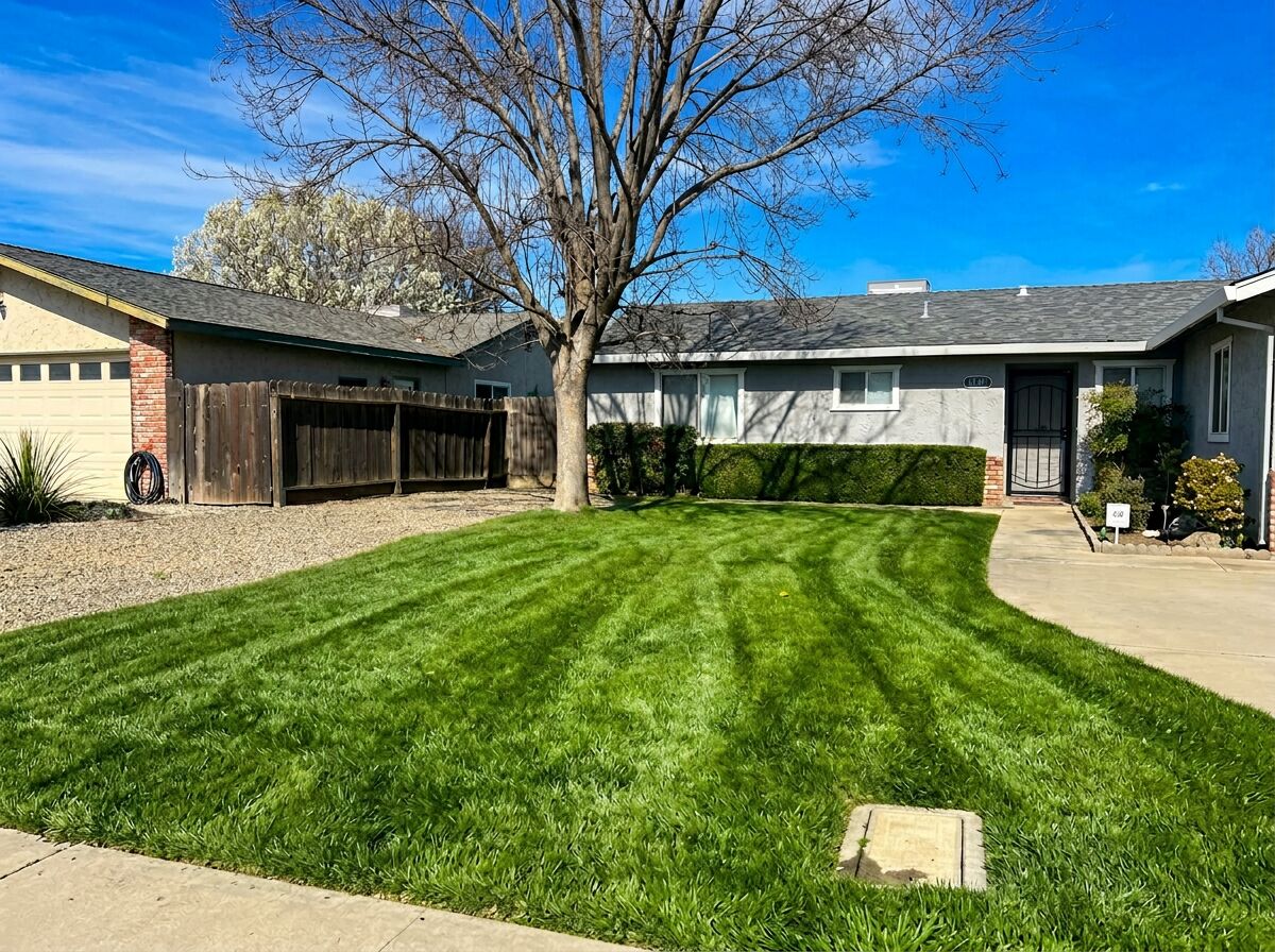 How to Get That Clovis Curb Appeal: Diagonal Stripes & Edging